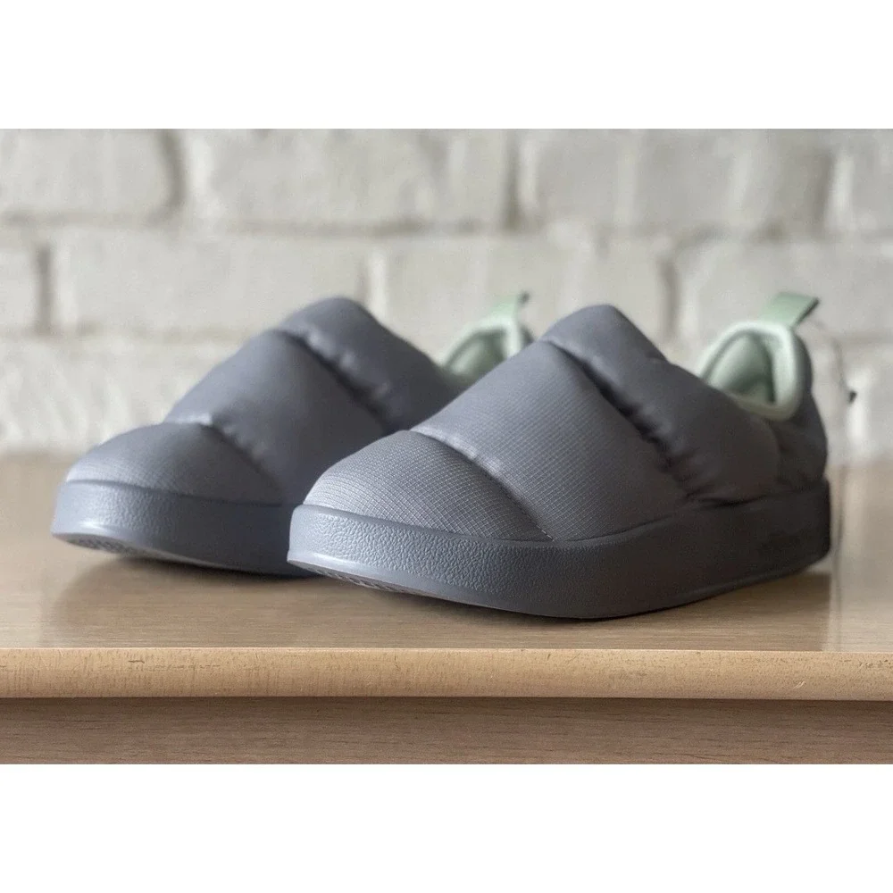 Men's Size 6 adidas Puffylette Shoes in Charcoal‎ Solid Grey/Linen Green GW9842